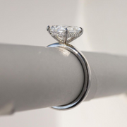 2.5 CT Radiant Cut Moissanite Engagement Ring